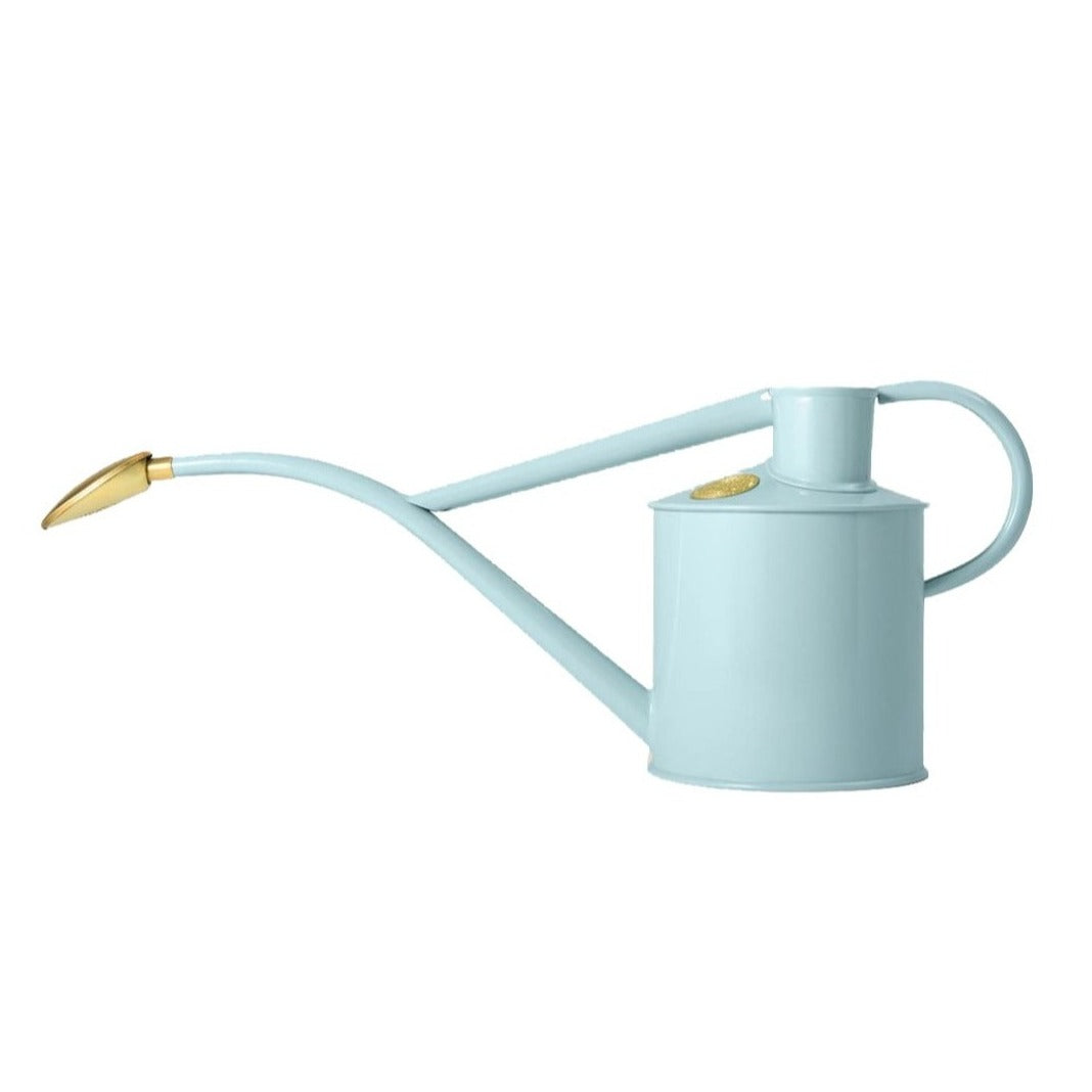 Haws 'Rowley Ripple' 1-litre indoor watering can in cream. Introducing the ultimate multi-purpose metal watering can, an elegant and versatile companion to help you grow your own.