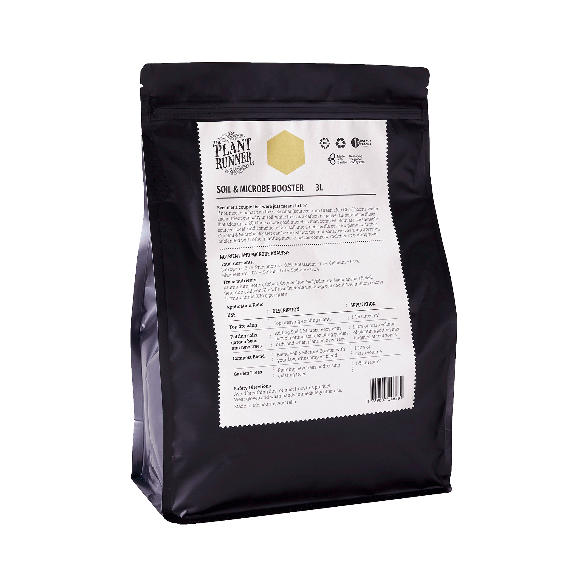 Plant Runner Soil & Microbe Booster 3L Pouch