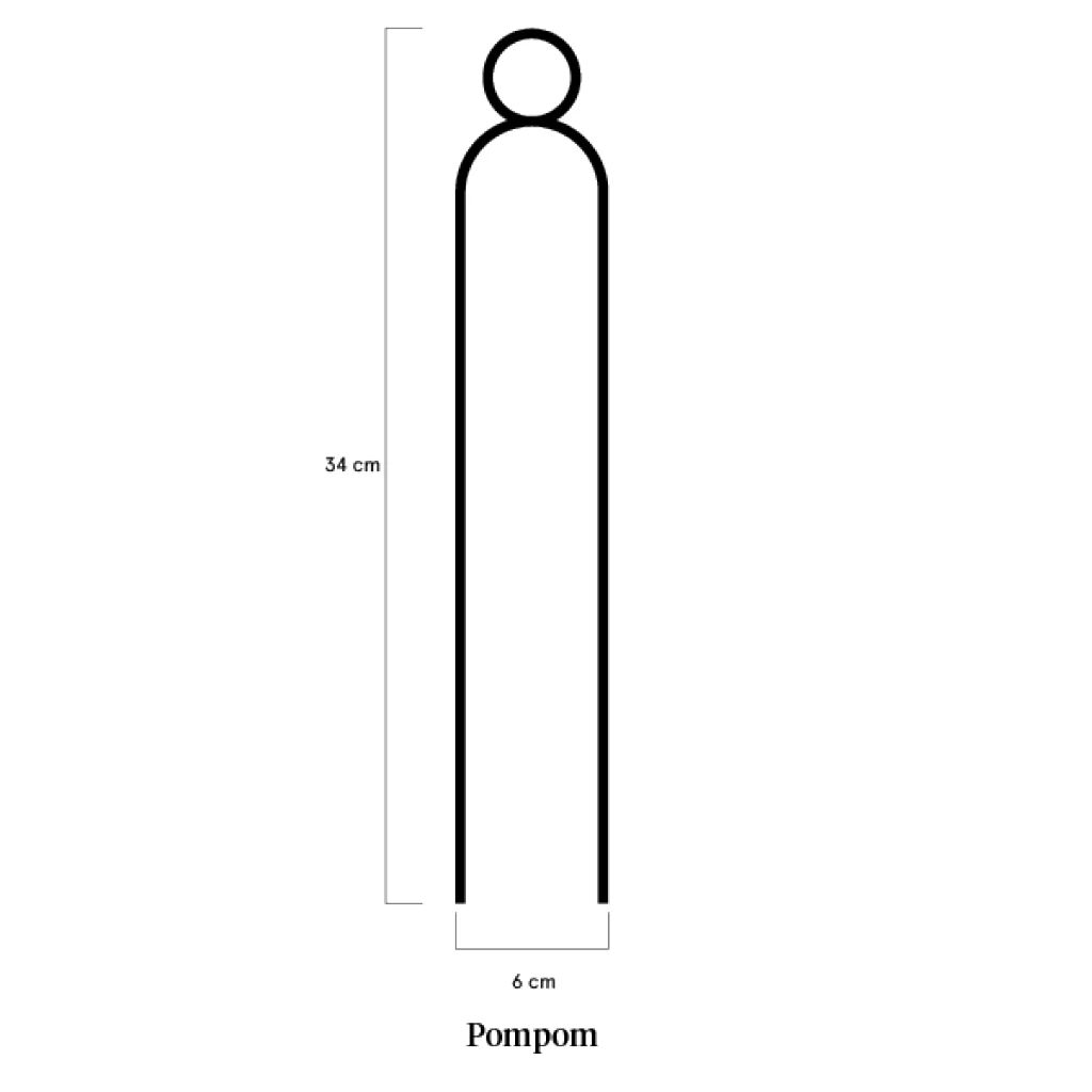 Pompom Plant Stake Measurements