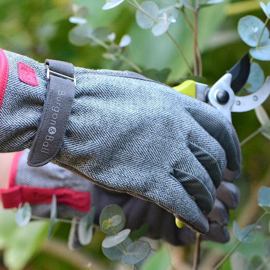'Love the Glove' Women's Gardening Gloves, Grey Tweed