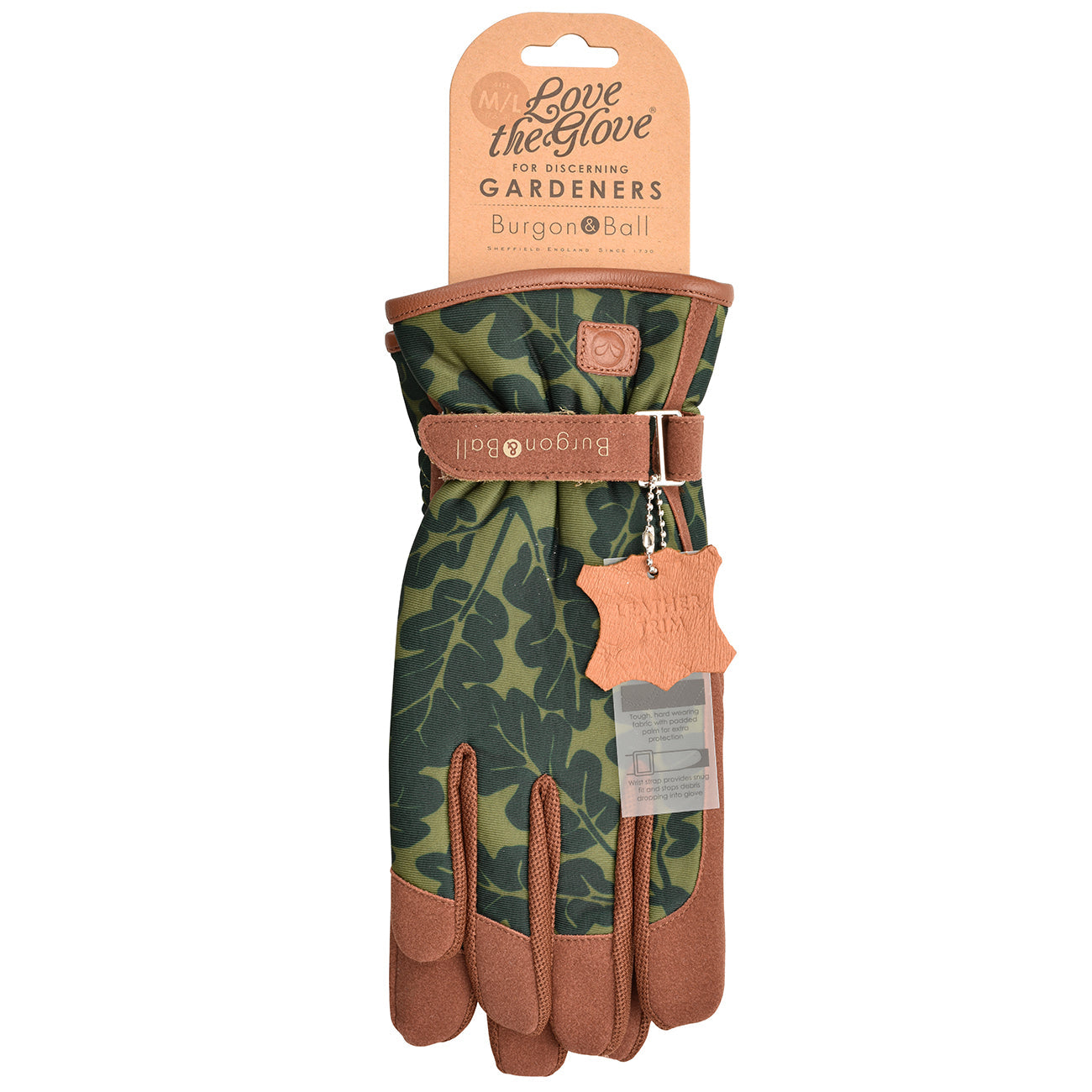 Burgon & Ball 'Love the Glove' Women's Gardening Gloves with Header Card and Tag