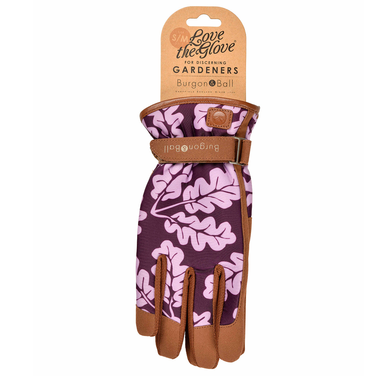 'Love the Glove' Women's Gardening Gloves, Oak Leaf Plum