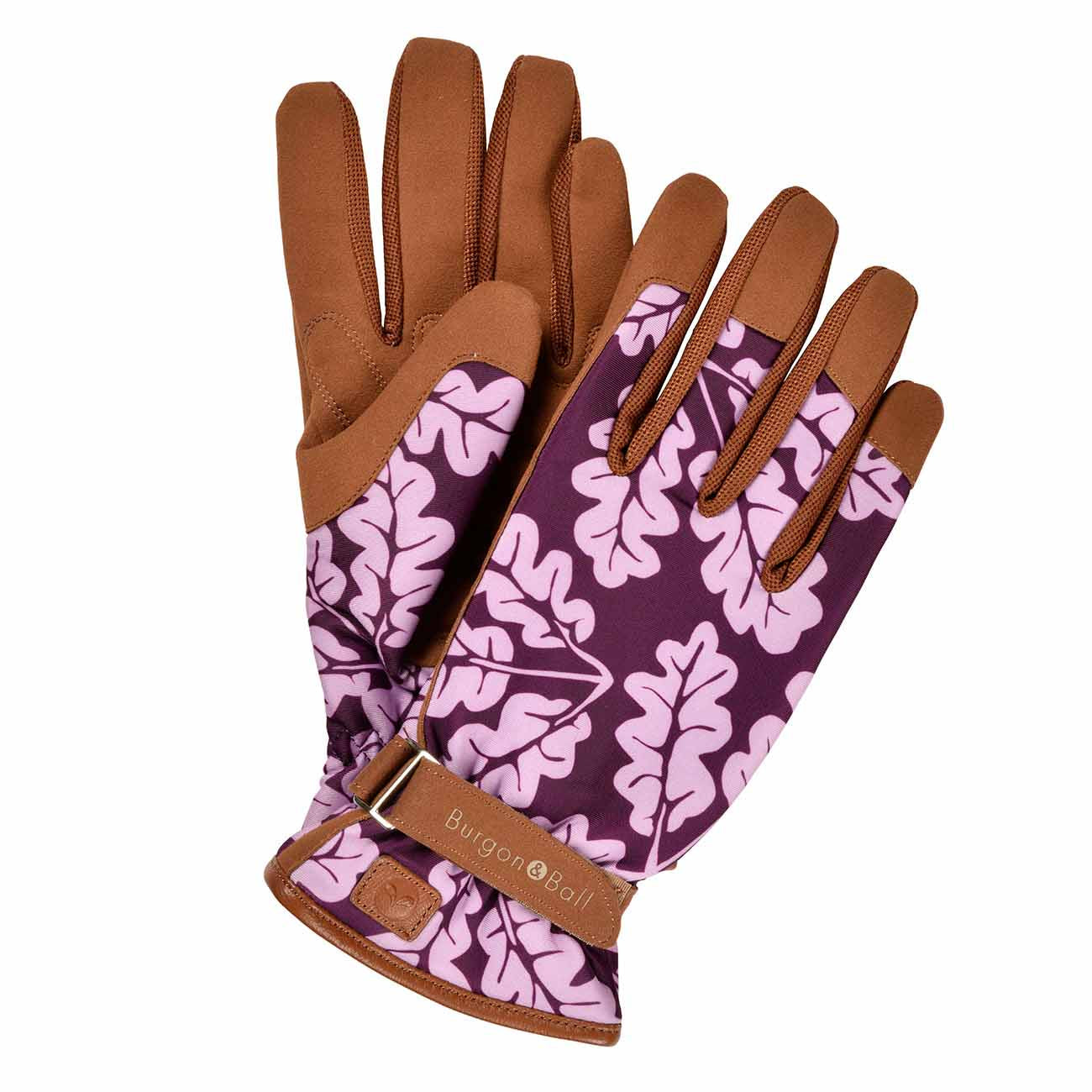 Burgon & Ball 'Love the Glove' Women's Gardening Gloves, Oak Leaf Plum