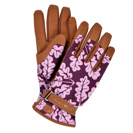 Burgon & Ball 'Love the Glove' Women's Gardening Gloves, Oak Leaf Plum