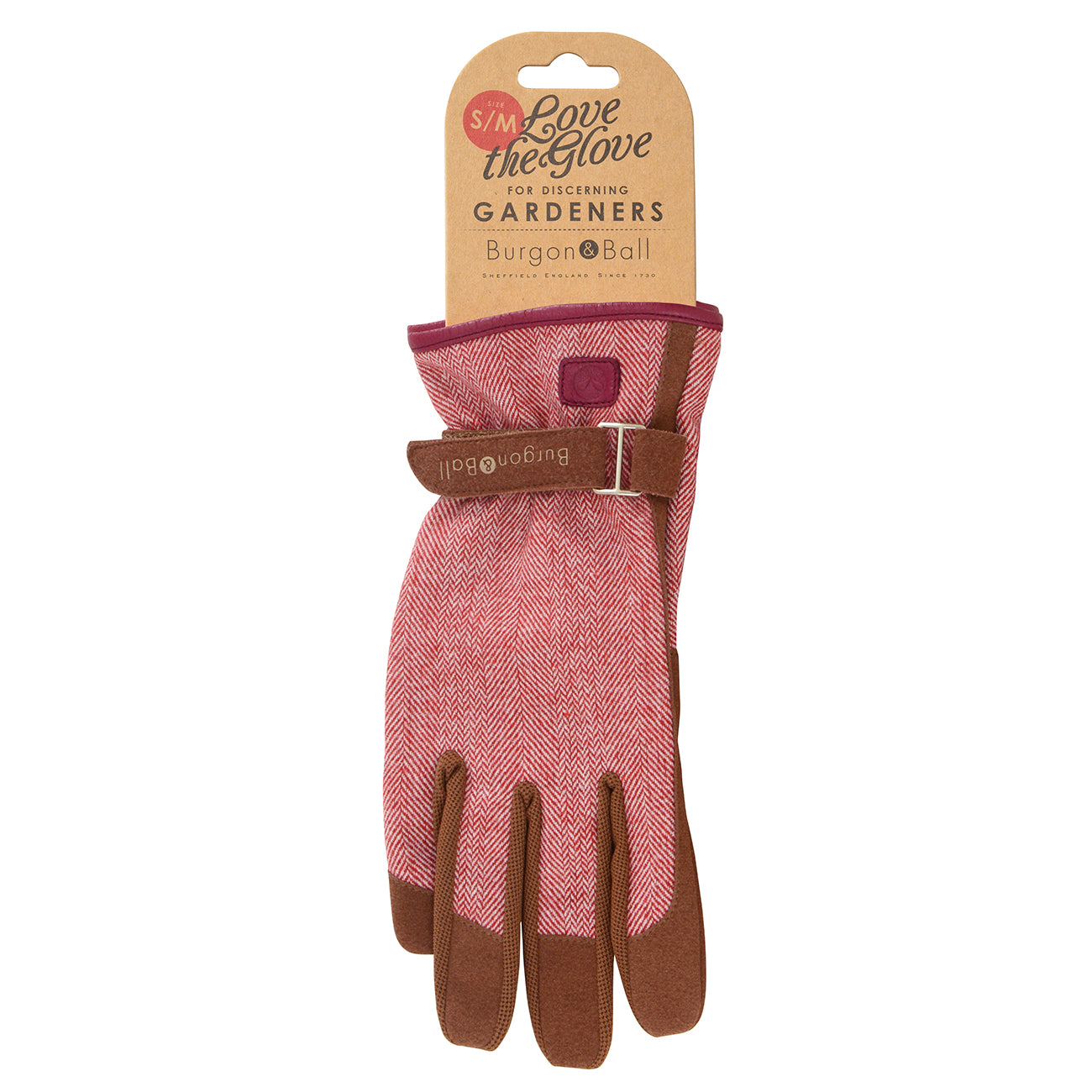 'Love the Glove' Women's Gardening Gloves, Red Tweed