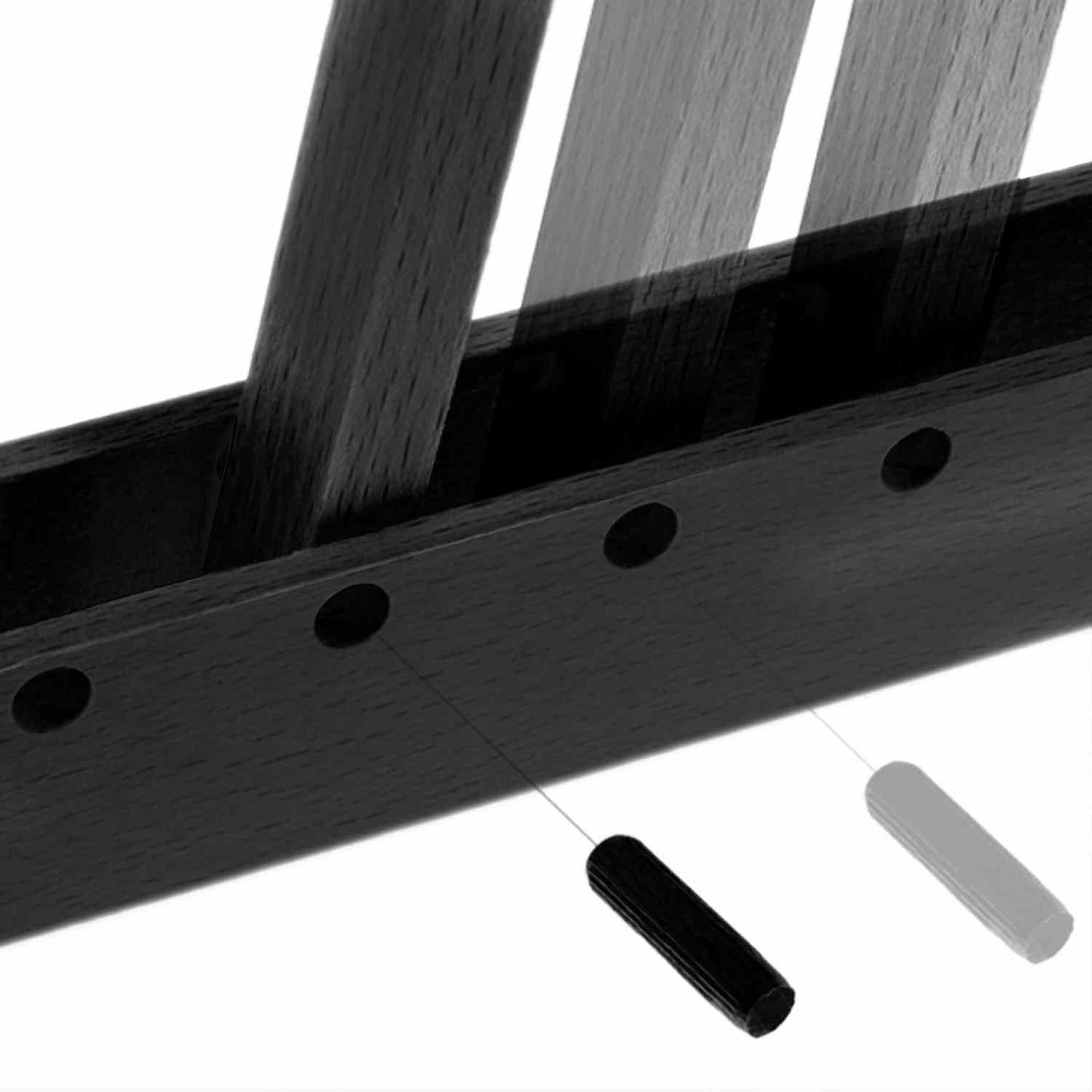 Black Pinocchio Bulb Wall Mount Adjustable Options