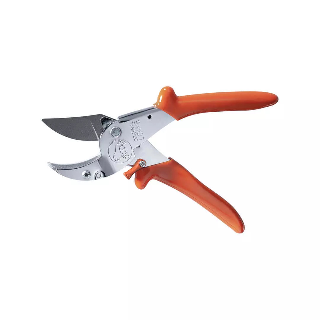 Original Löwe No10 (10.107) Heavy Duty Power Cut Anvil Pruning Secateurs Open