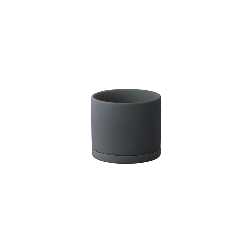 Kinto Plant Pot 191, Dark Grey, 105mm