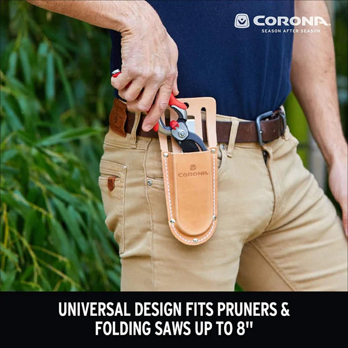 Universal design fits pruners & folding saws.