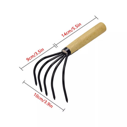 Asano Japanese Ninja Claw Rake & Cultivator Dimensions