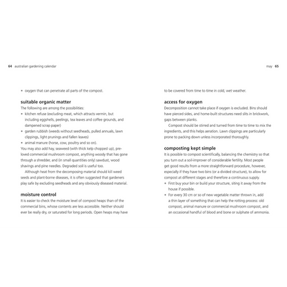 Australian Gardening Calendar Organic
