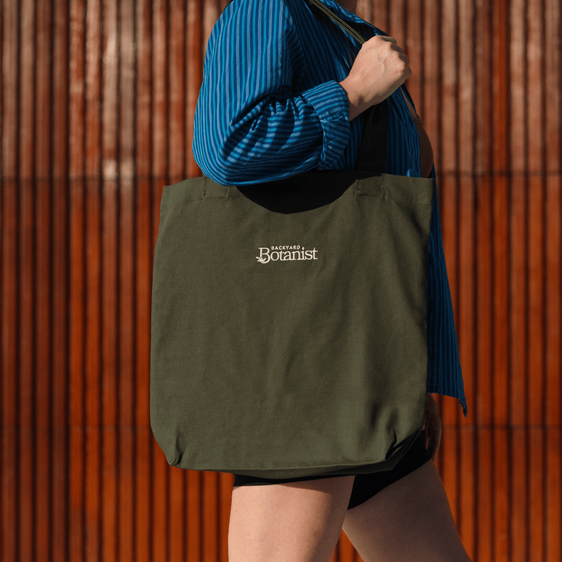 Backyard Botanist Tote Bag Model