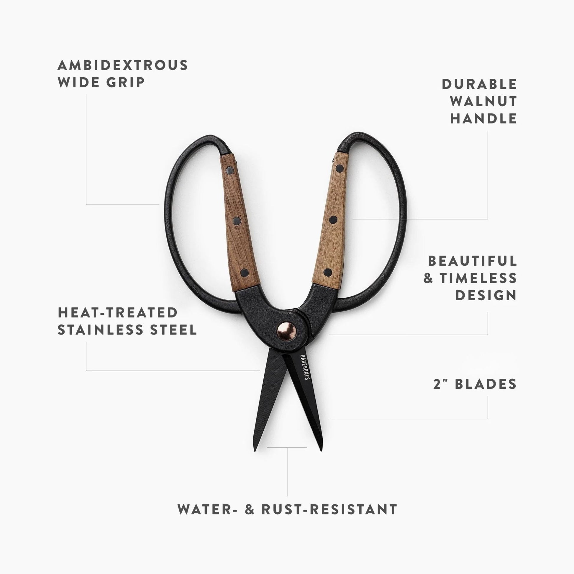 Barebones Garden Scissors Features