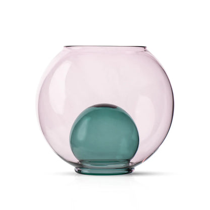 Studio Milligram Bubble Aqua Vase, Pink & Teal