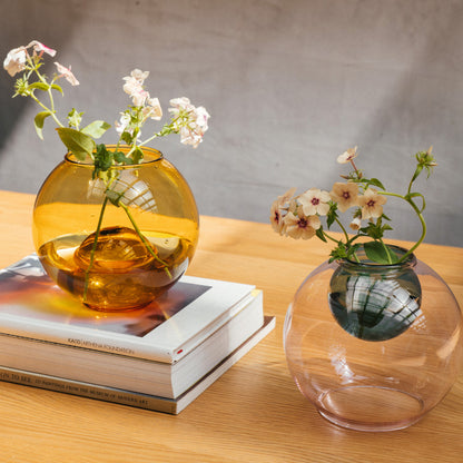 Studio Milligram Bubble Aqua Vase, Yellow & Amber / Pink & Teal