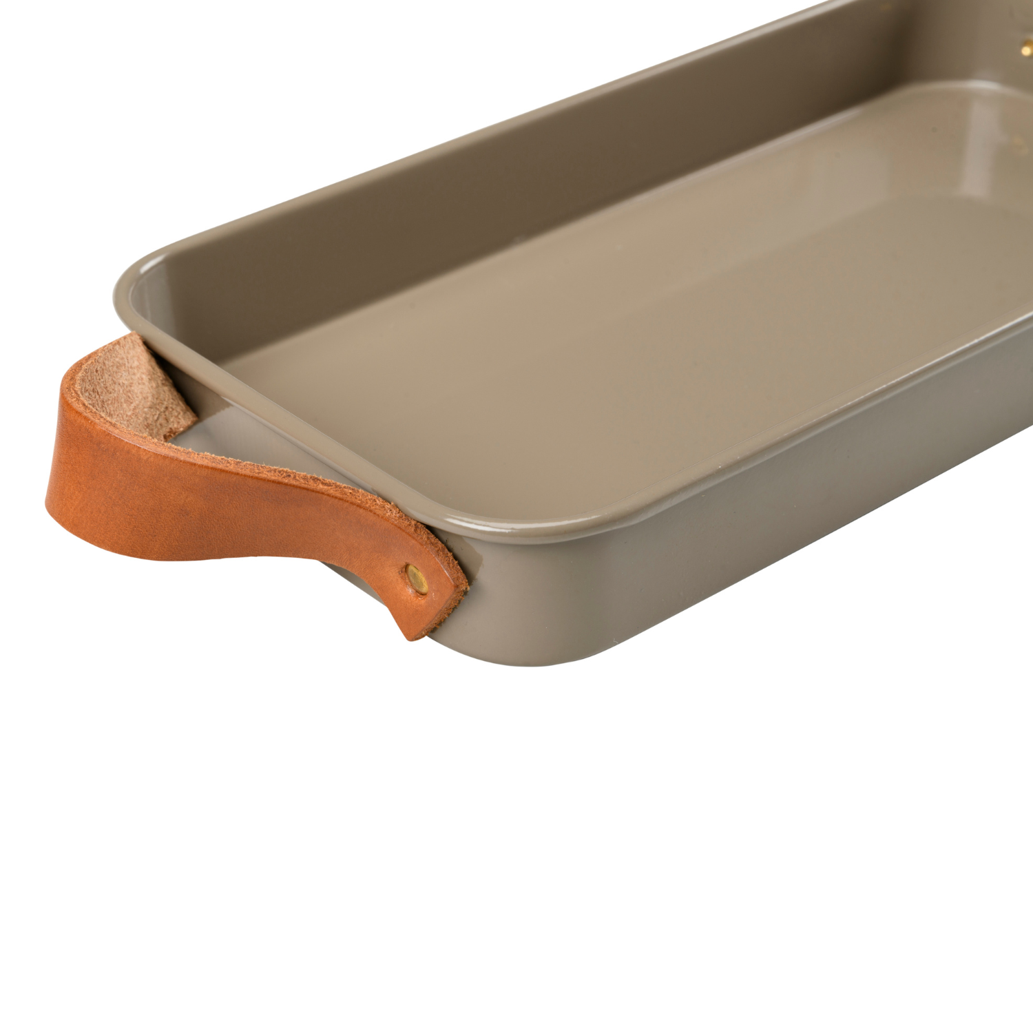 Burgon & Ball Herb Pots, Mushroom Tray Leather Handle