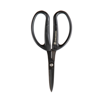 Chikamasa Professional Japanese Florist Scissors, Black