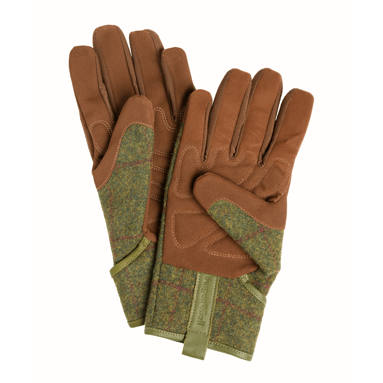 Palms of Burgon & Ball Tweed Men's Gardening Gloves