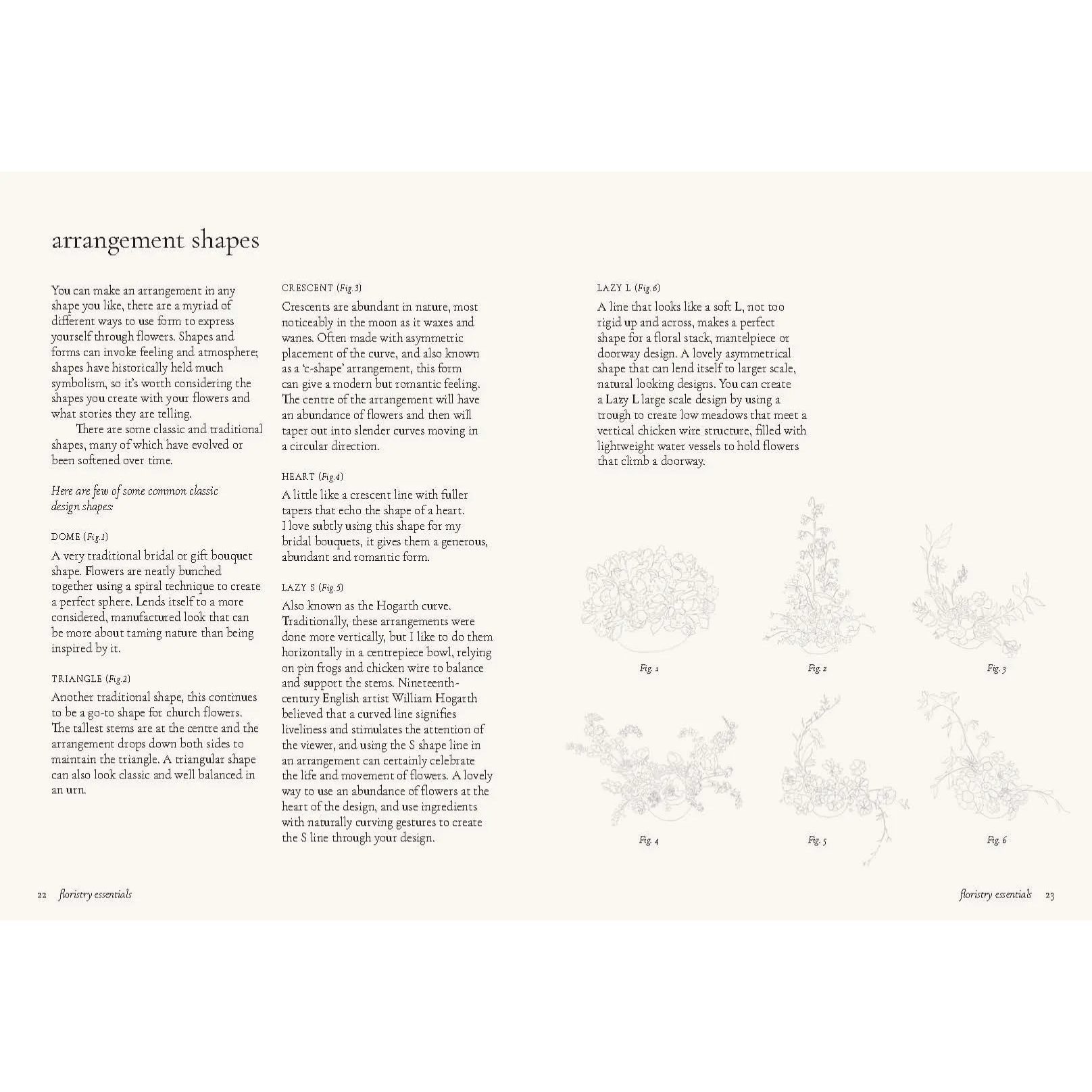 Floristry Book Arrangement Shapes