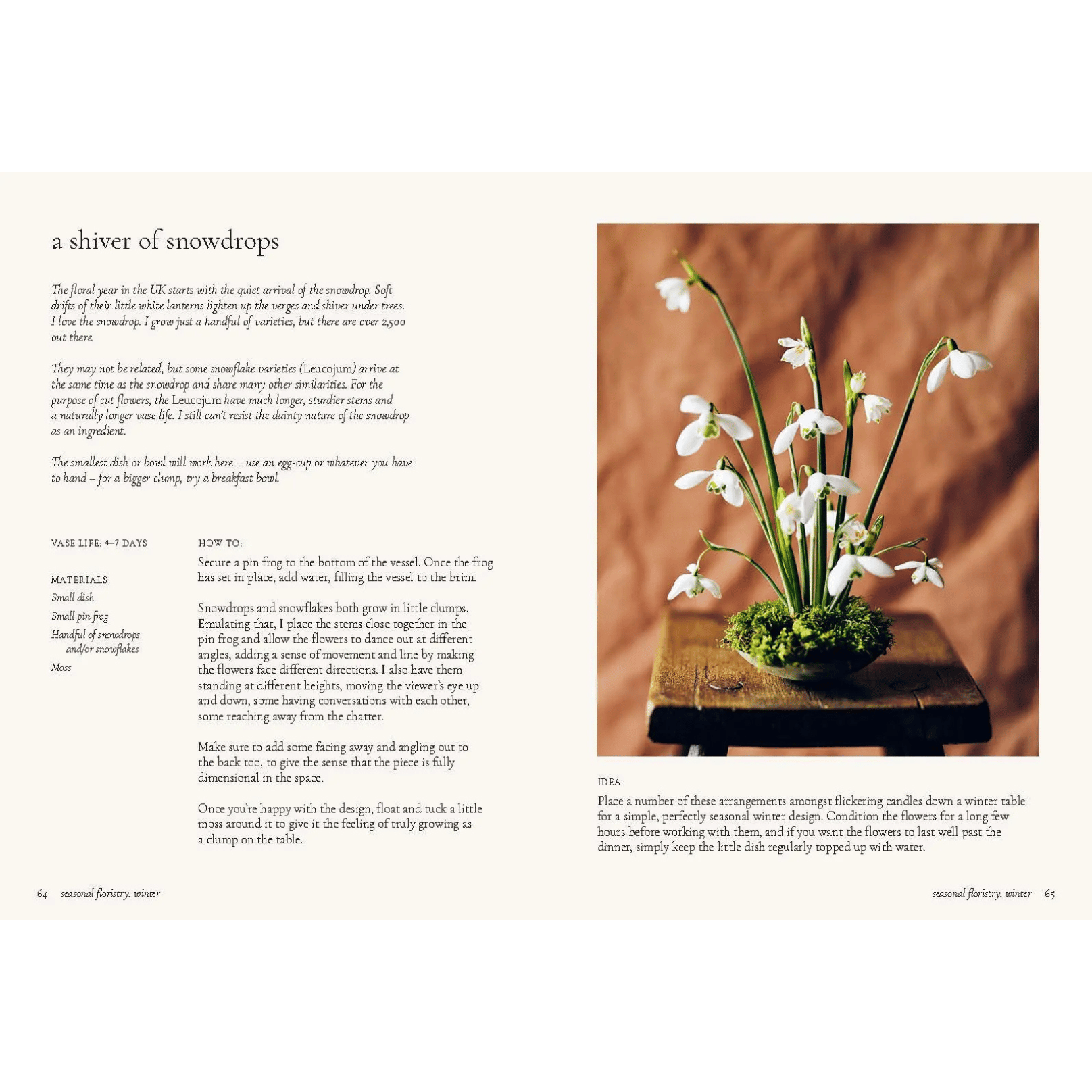 Floristry Book Snowdrops