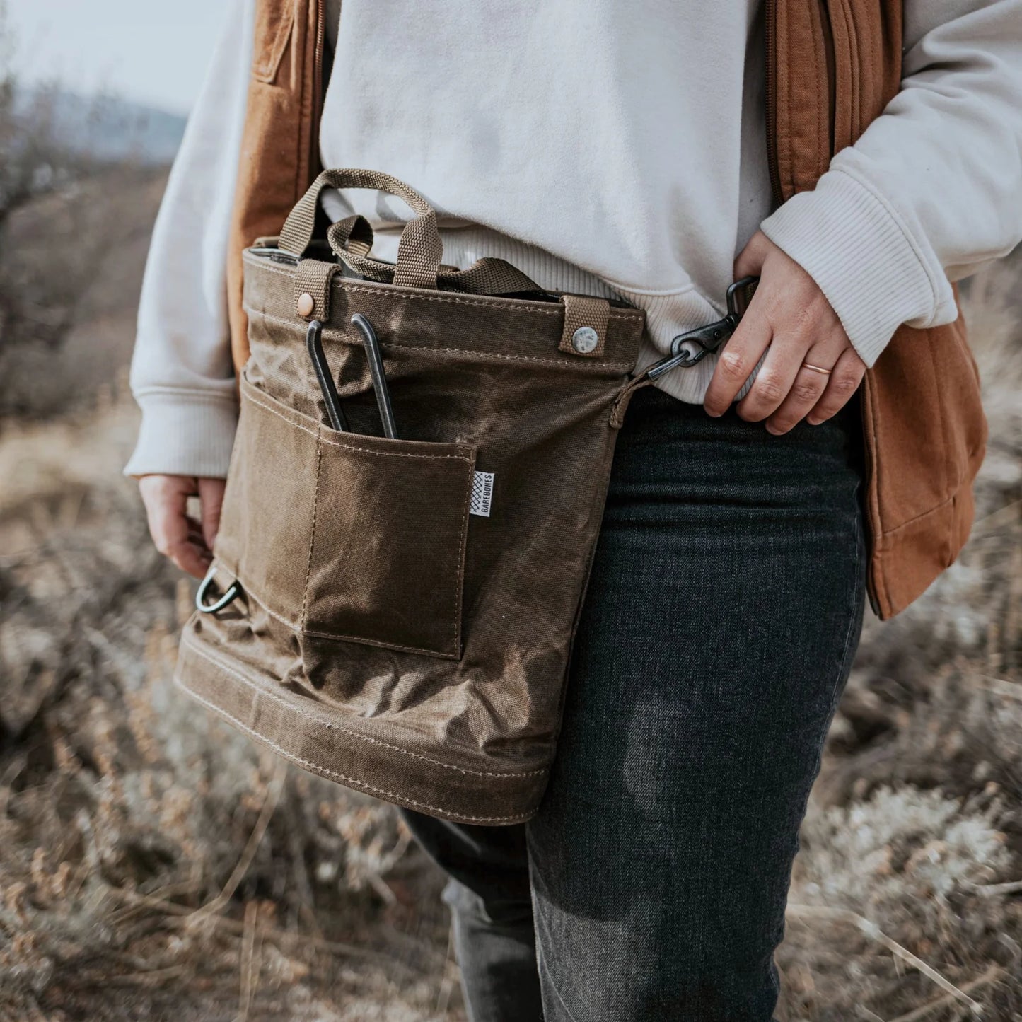 Barebones Foraging Bag on Hip