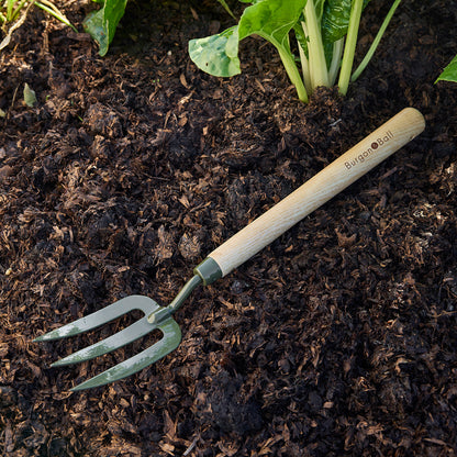 Burgon & Ball RHS BoronGreen Mid Handled Fork in Garden
