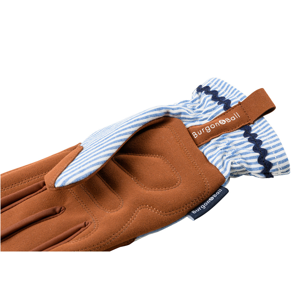 Burgon & Ball Light Blue Striped Gardening Gloves