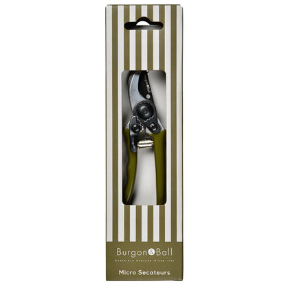Burgon & Ball 'Collector' Micro Secateurs Striped Box