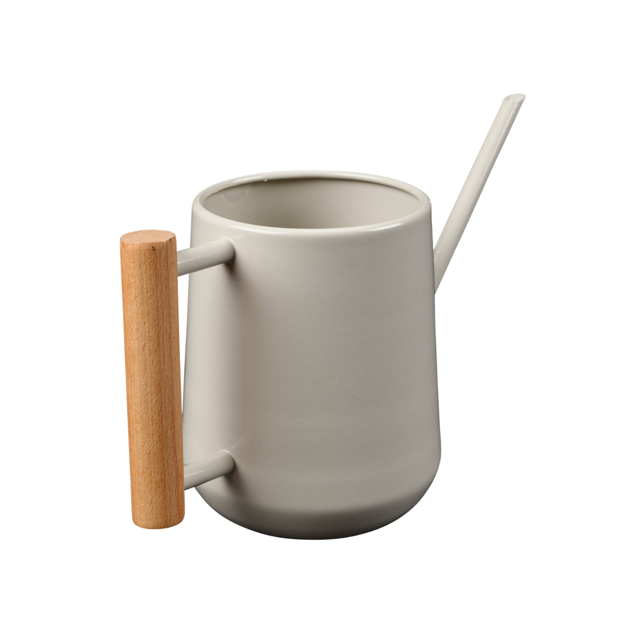 Burgon & Ball Metal Indoor Watering Can with Wooden Handle, Mushroom