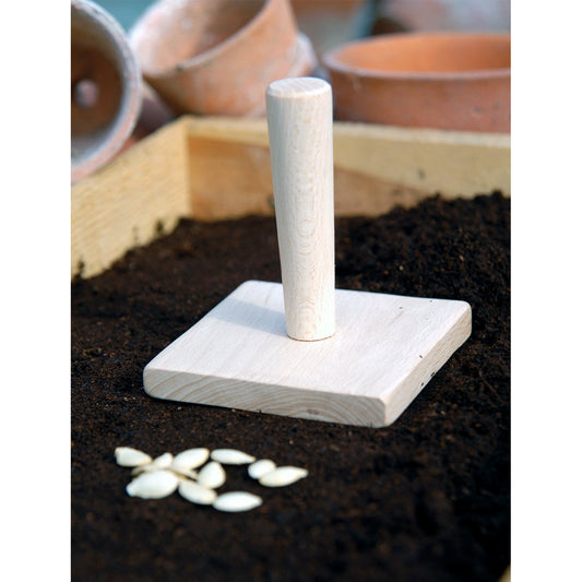 Seed Tray Tamper in Soil