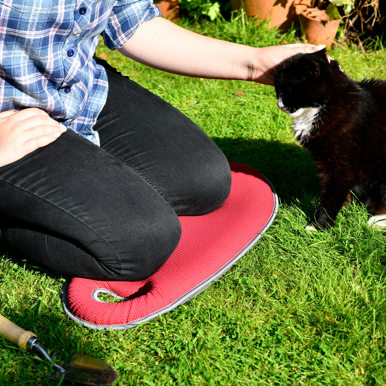 Gardening with Foam Kneeler