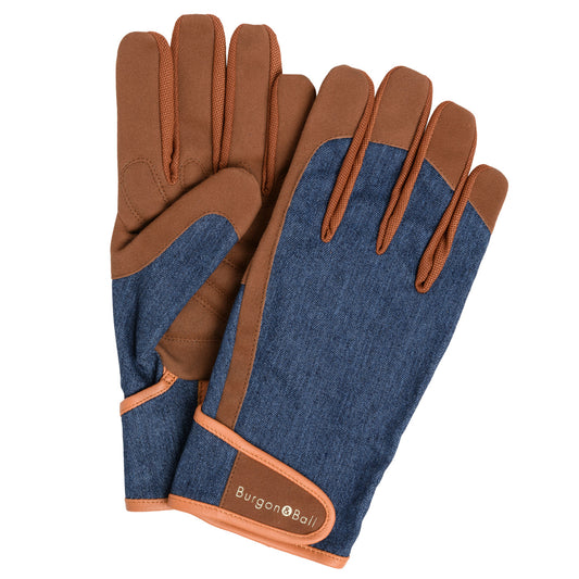 Burgon & Ball 'Dig the Glove' Men's Gardening Gloves, New Denim