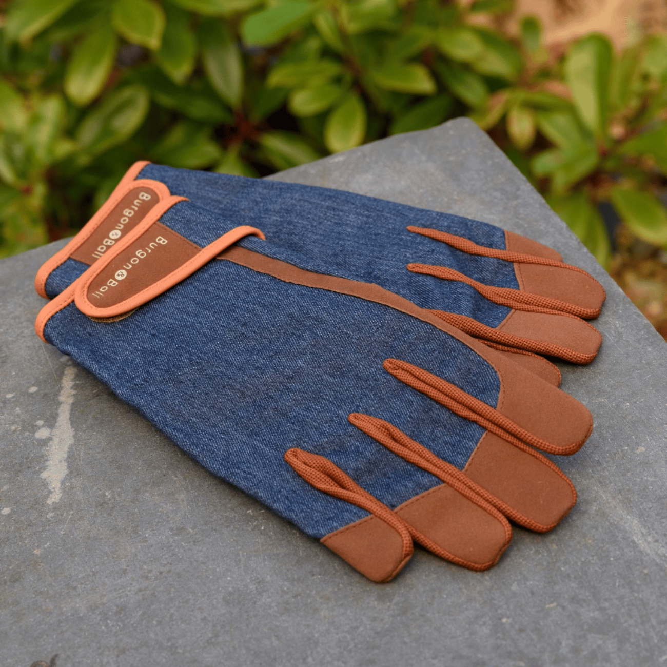 Burgon & Ball Navy Denim Men's Gardening Gloves