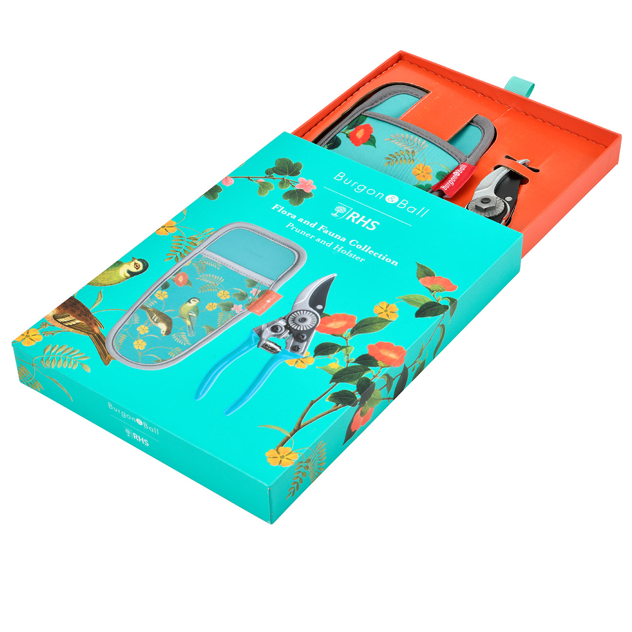 Gifts for Gardeners 'Flora & Fauna' Pruner & Holster Pull-Out Gift Box