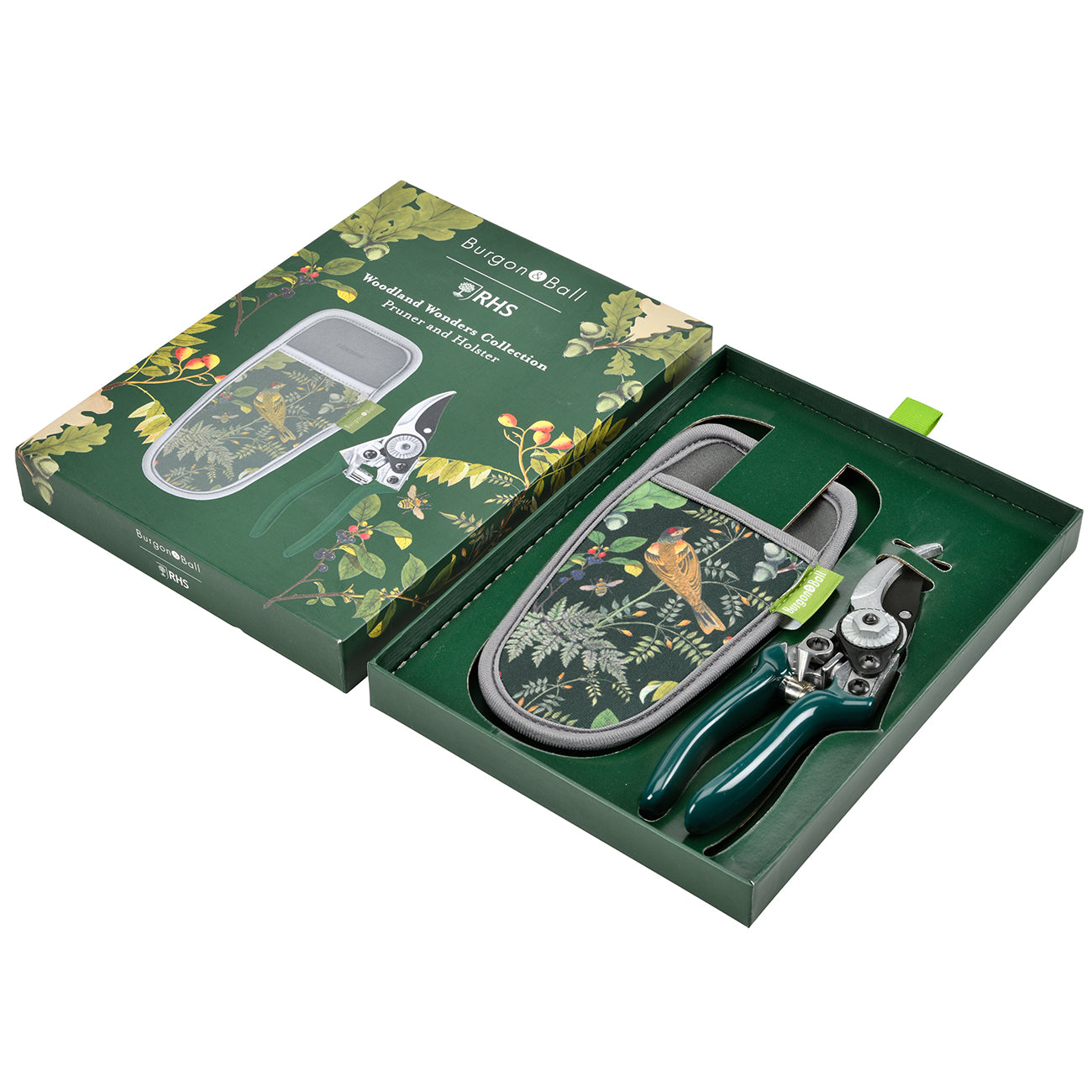 'Woodland Wonders' Pruner & Holster Gift Box Open