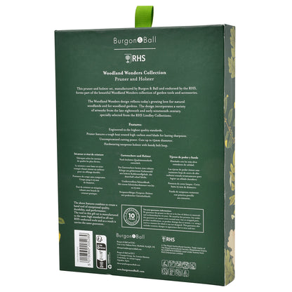 RHS 'Woodland Wonders' Pruner & Holster Gift Box Information