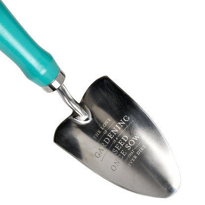 Burgon & Ball 'Flora & Fauna' Trowel with Engraved Gardening Quote