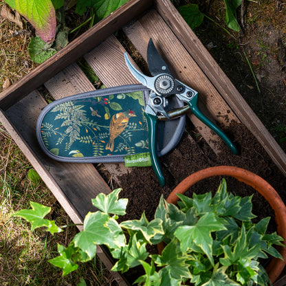 Burgon & Ball RHS 'Woodland Wonders' Green Garden Pruner & Holster