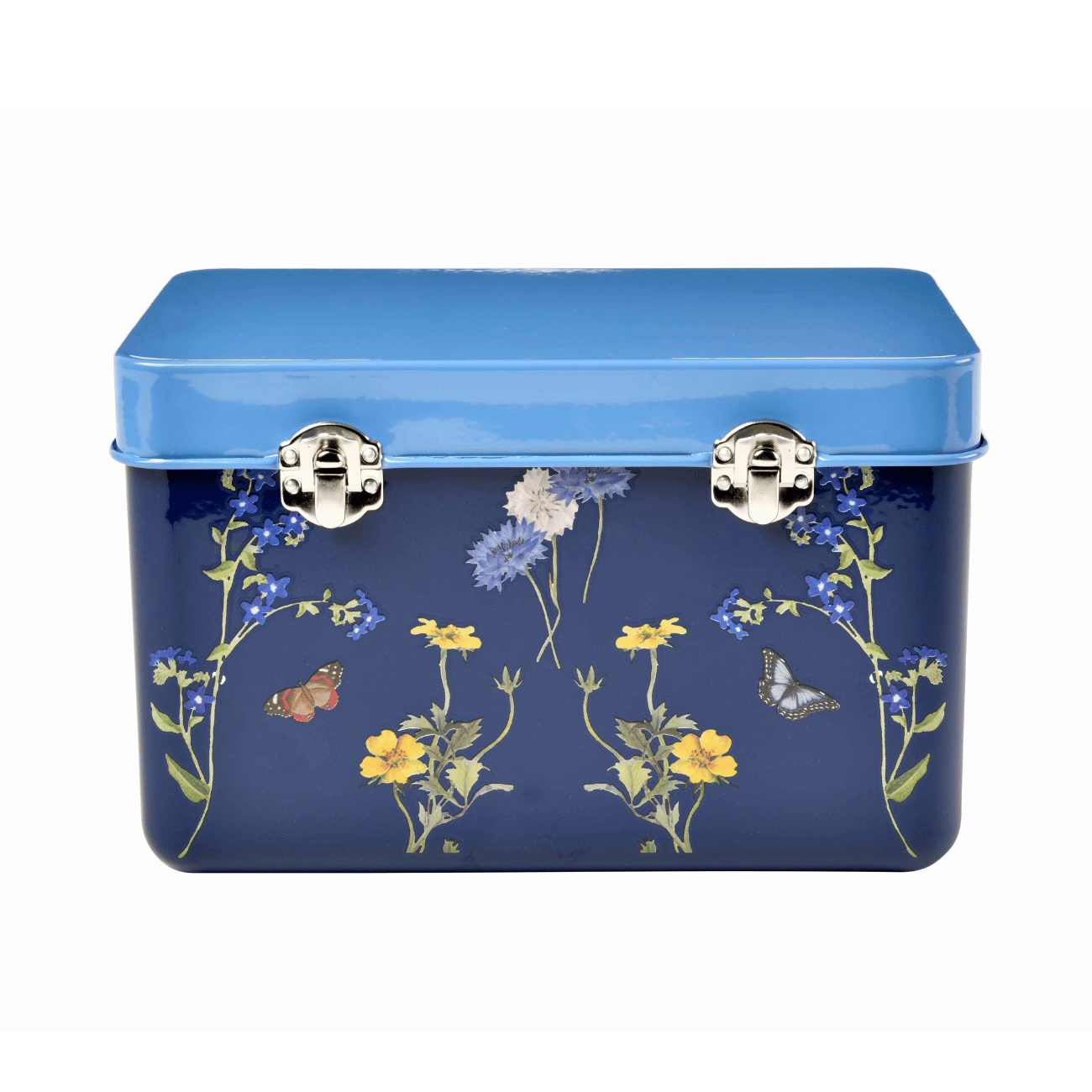 British Meadow Collection Flower Patterned Seed Tin
