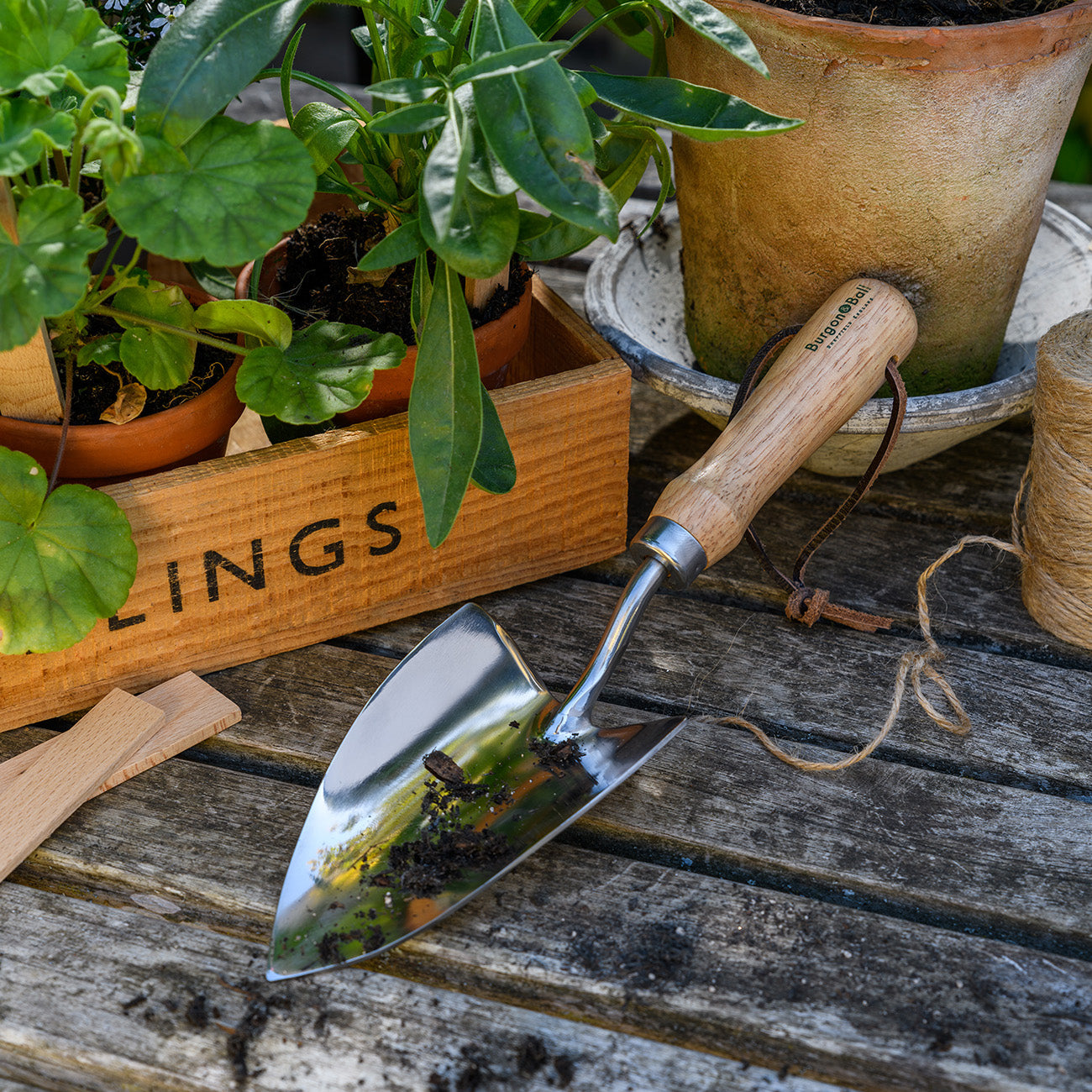 Groundbreaker Trowel in the Garden