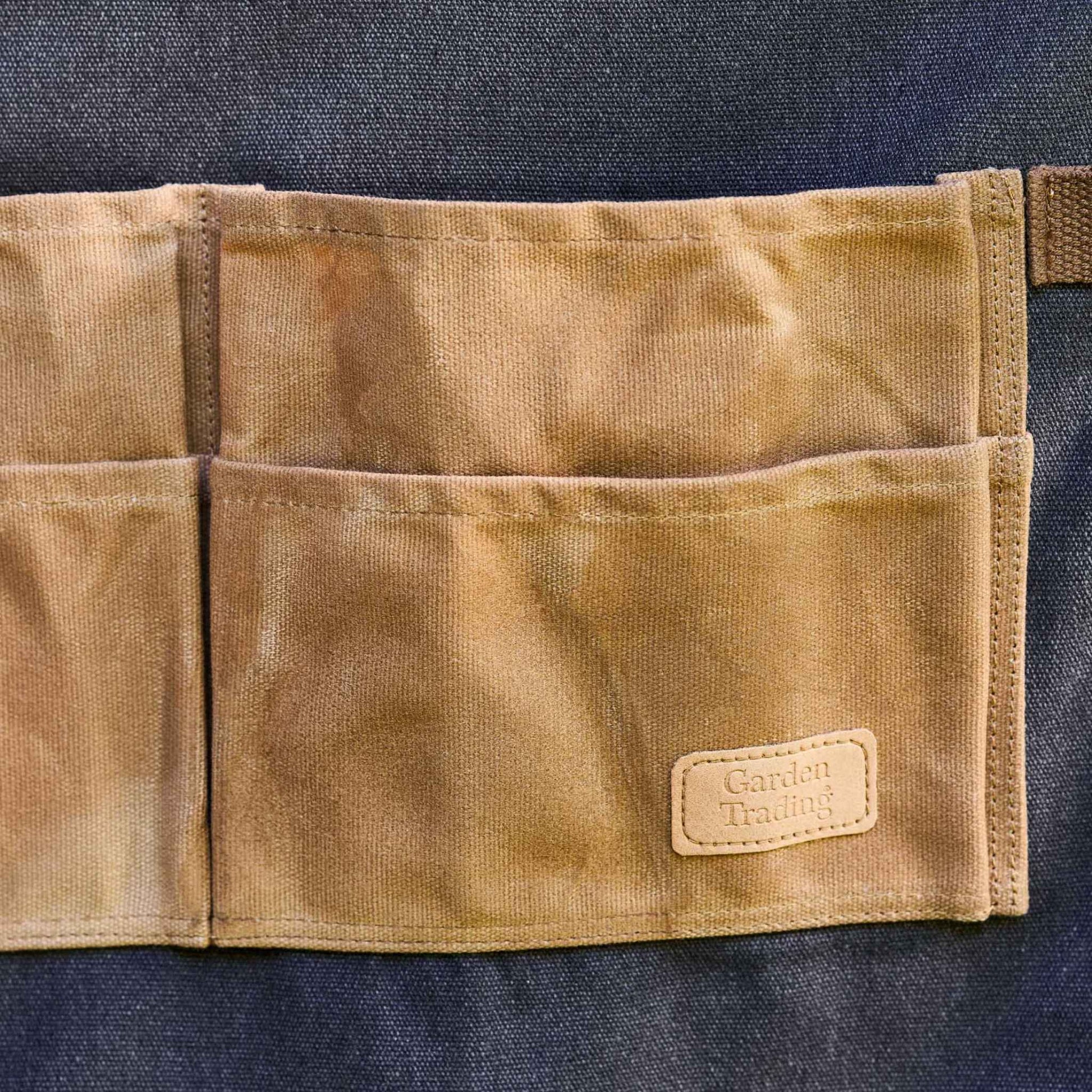 Garden Trading Charcoal Canvas Apron Pocket Tag