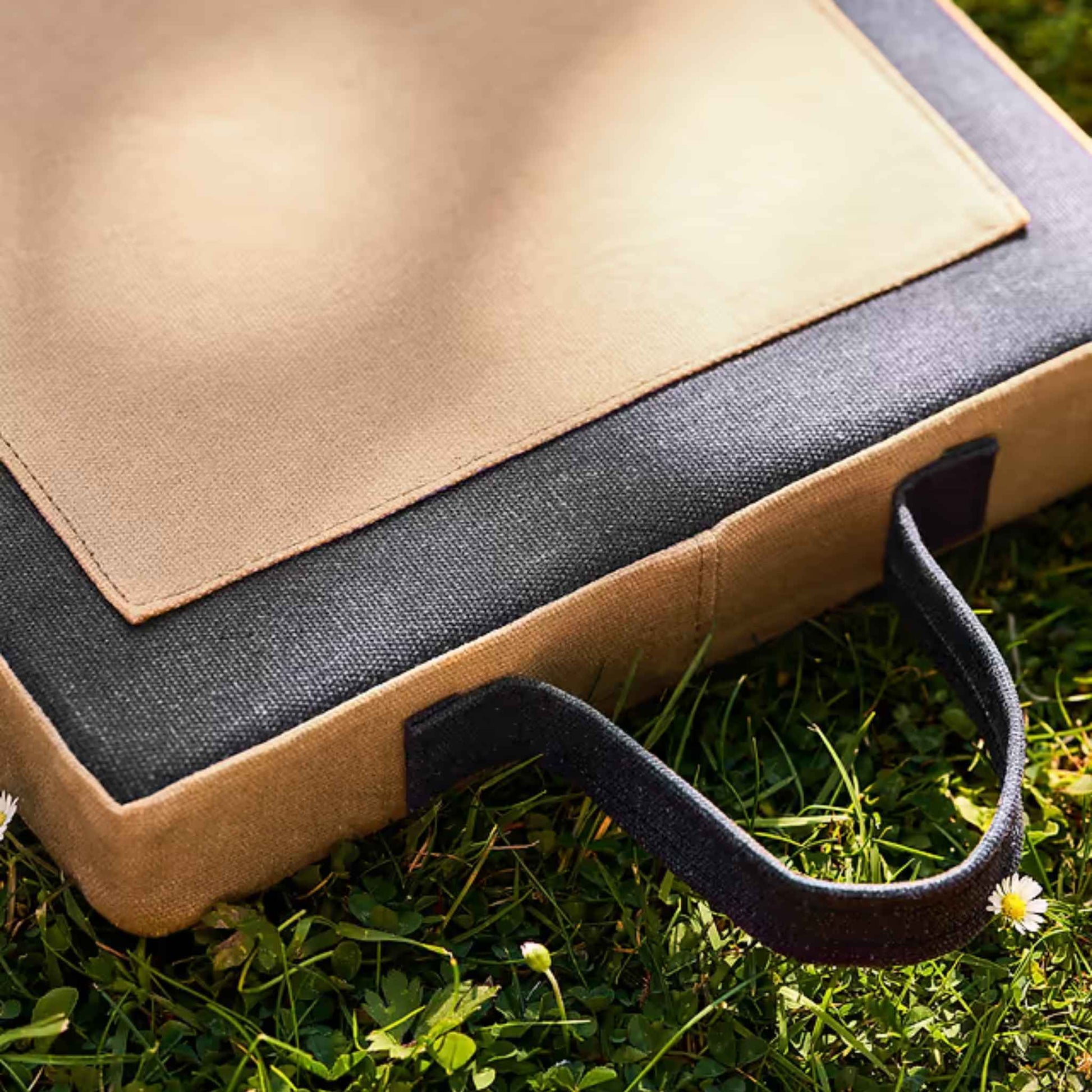 Garden Trading Charcoal Canvas Garden Kneeler Handle