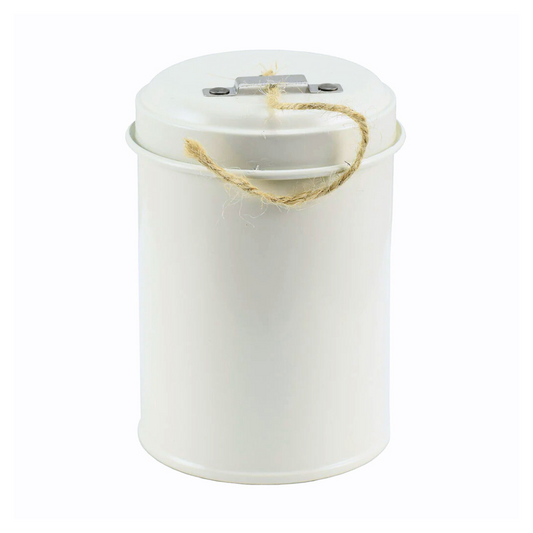 Ryset Twine in a Tin Antique White