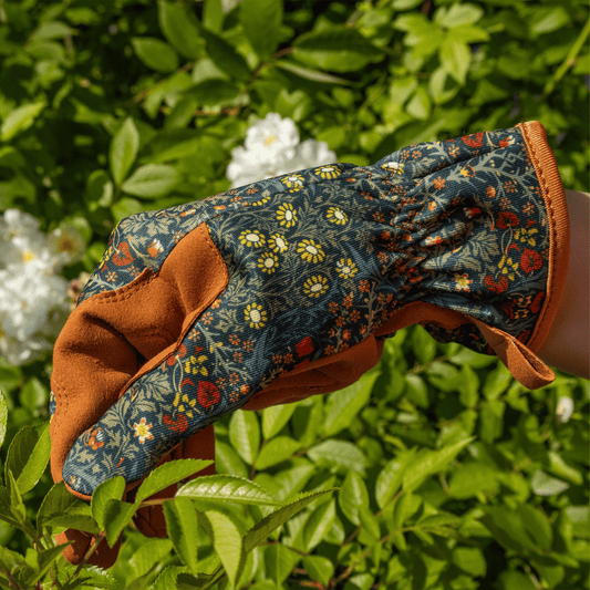 Gardening in Orange Grove Women's Gloves, William Morris Blackthorn