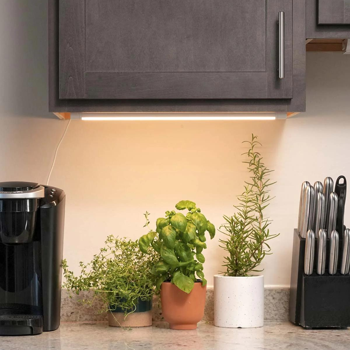 Soltech Grove™ LED Grow Light, White - Kitchen