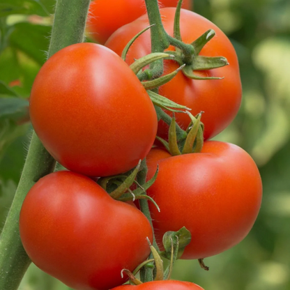 Tomatoes on Vine Grown from Seed