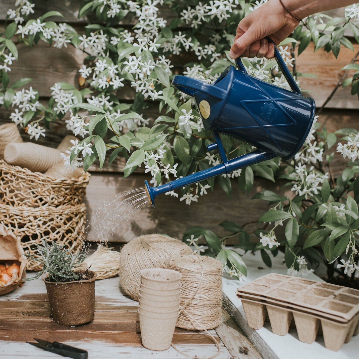 Haws Bartley Burbler Watering Can Blue