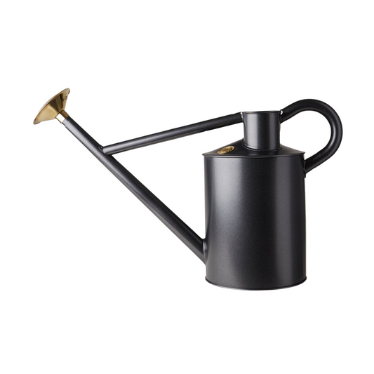 Haws 'Bearwood Brook' 9L Quality Metal Outdoor Watering Can, Graphite