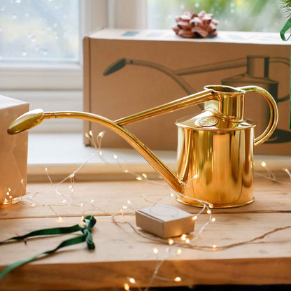 Haws Brass 'Rowley Ripple' Indoor Watering Can Gift Box