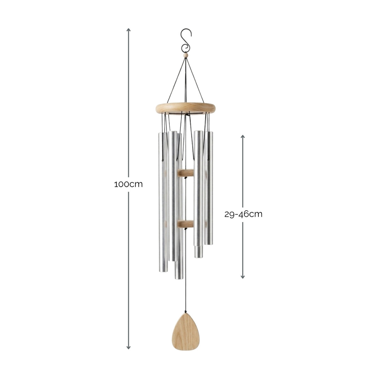 Illawarra Wind Chime Dimensions